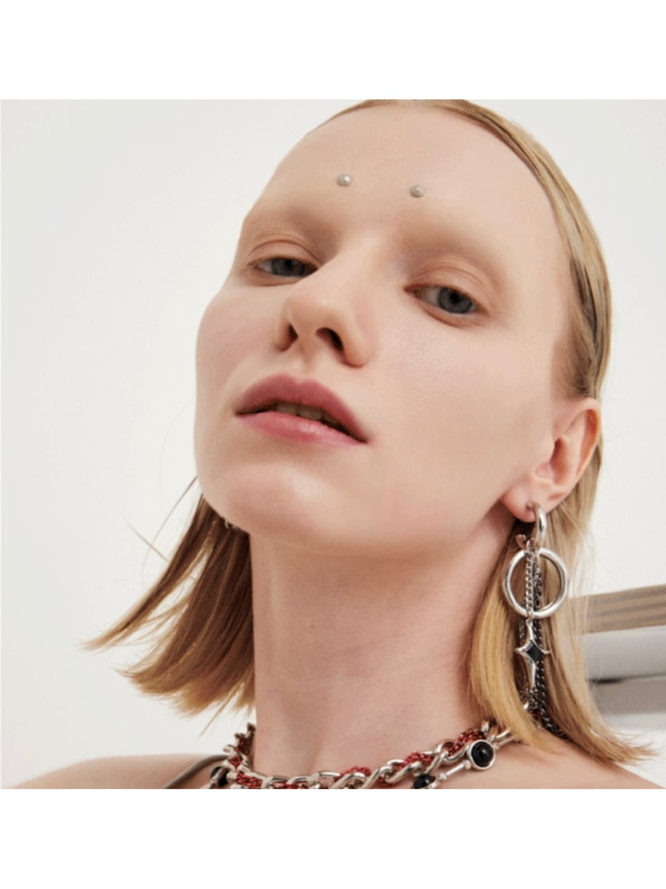 【PEG LEG】Unbalanced Star Drop earring