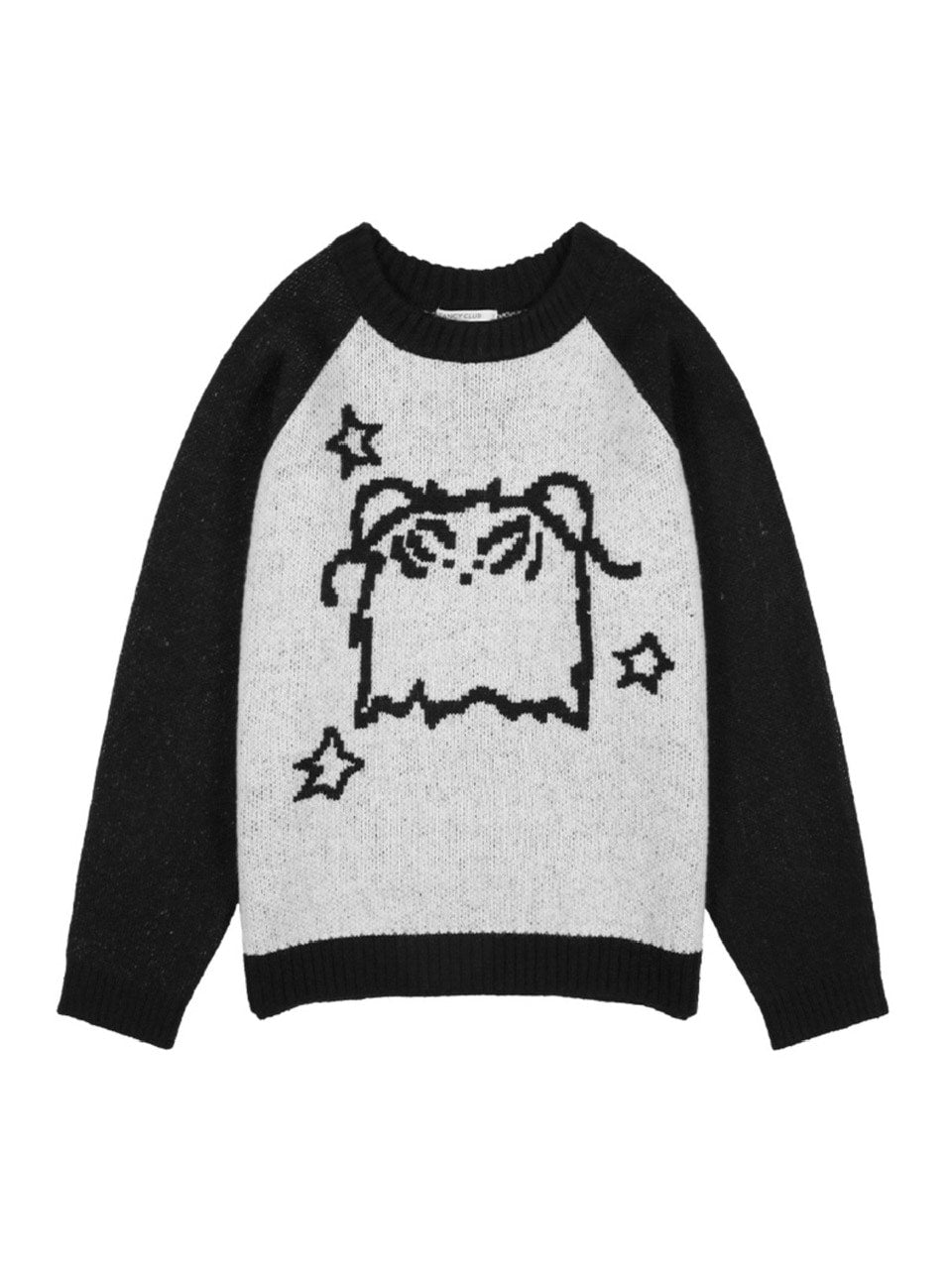 【FANCY X DUSTY】OVERFIT COLOR BLOCK PULLOVER KNIT / 【ファンシー X ダスティ】オーバーフィットカラーブロックプルオーバーニット