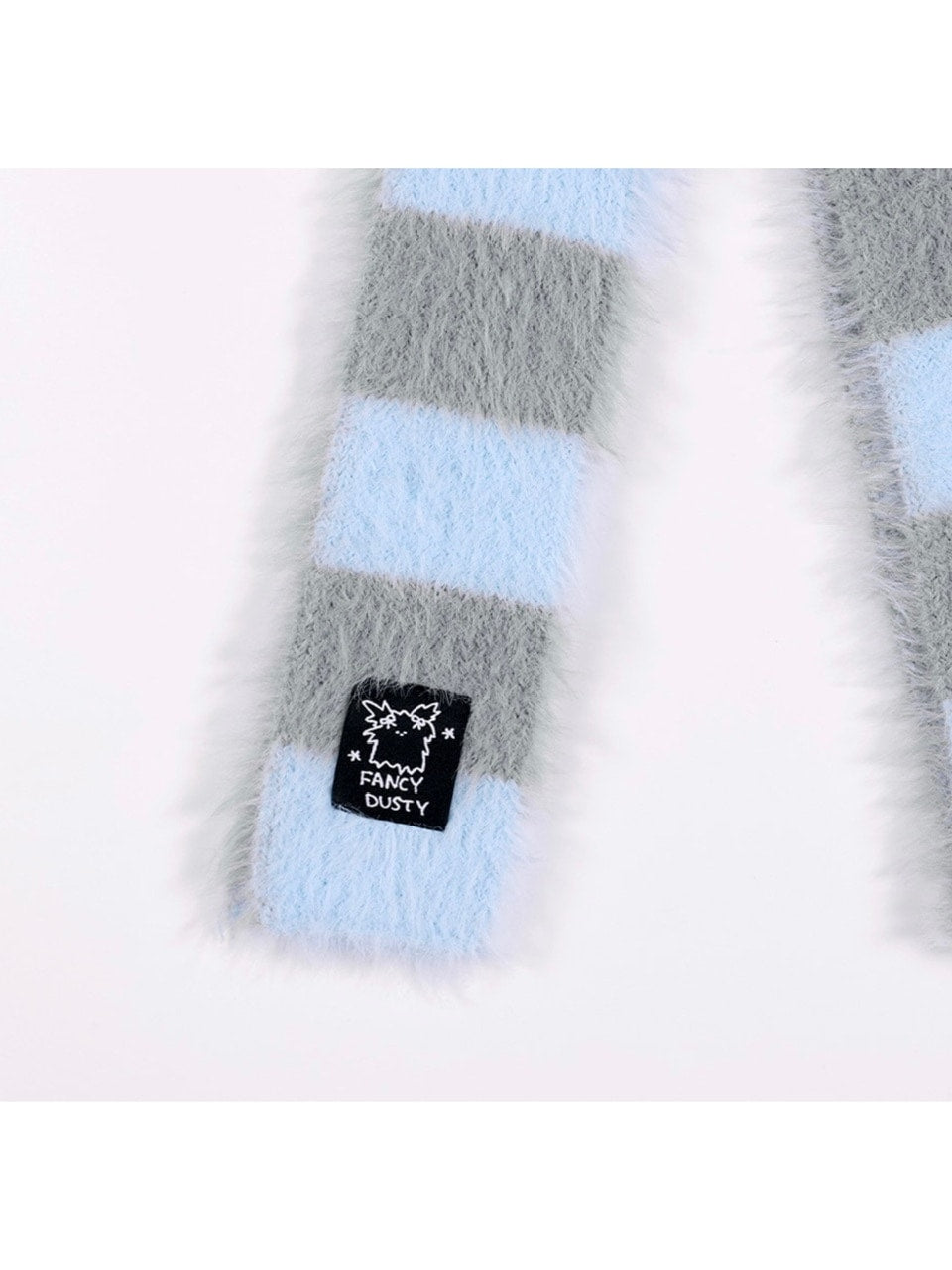 【FANCY X DUSTY】HUG STRIPE FUR MUFFLER / 【ファンシー X ダスティ】ハグストライプファーマフラー