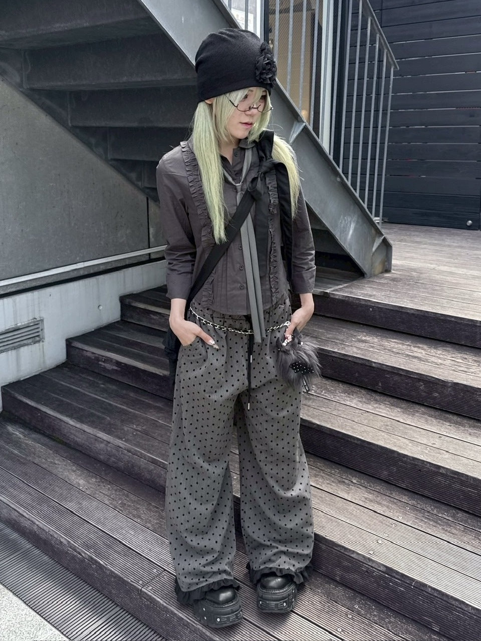 受注制【nmtc +】daffle beanie / 【エヌエムティーシープラス】フラワービーニー (2color)