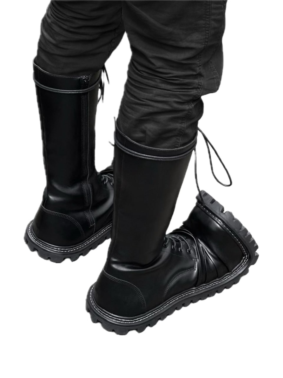 【ROMBAUT】RAGE / 【ロンバート】クラッシュドトゥミドルブーツ