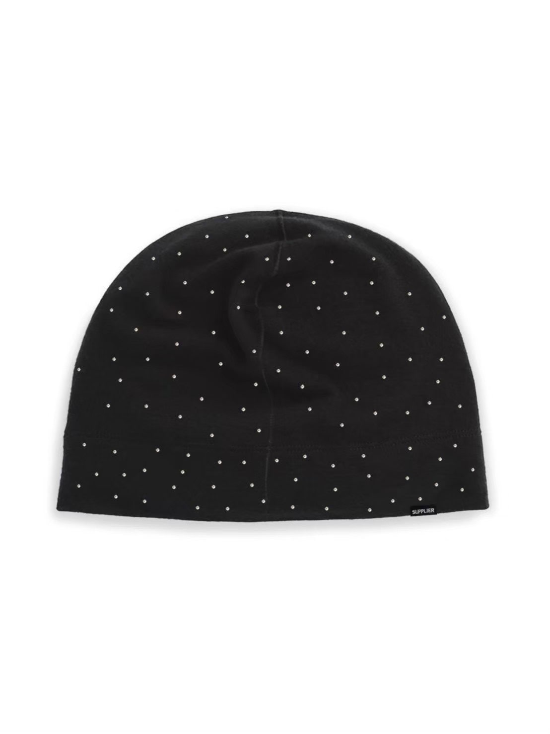 【SUPPLIER】Rhinestone Skull Cap Beanie / 【サプライヤー】ラインストーンキャップビーニー
