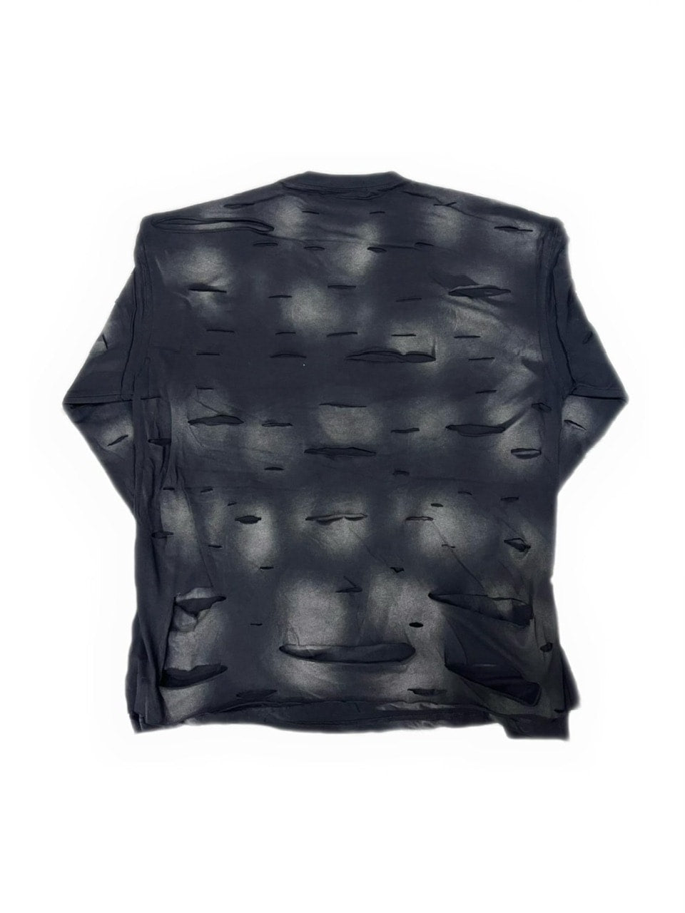 【DIG YOUR OWN GRAVE】WISH VOID L/S T-SHIRTS /【ディグユアオウングレイブ】ダメージレイヤードロゴ長袖Tシャツ