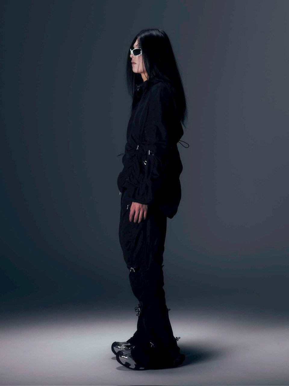 【DIG YOUR OWN GRAVE】SYN-EDGE BLOUSON /【ディグユアオウングレイブ】アシンメトリーテックブルゾン