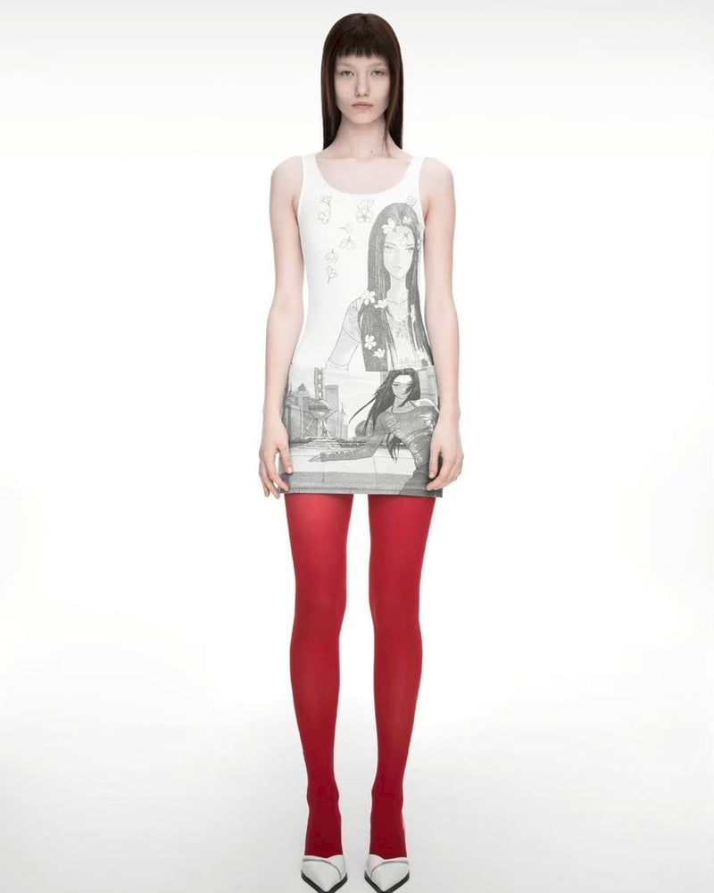 【NACHE】DRAWING SKIRT PANTS