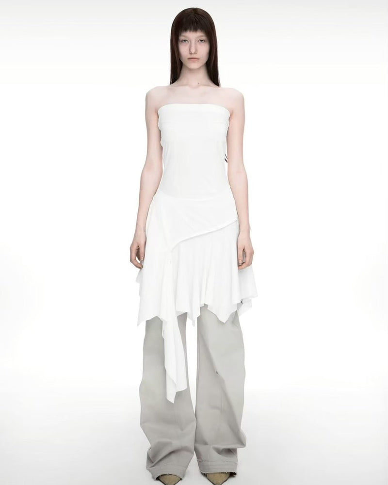 【NACHE】BUSTIER LAYERED DRESS