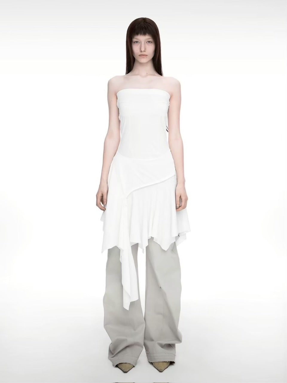 【NACHE】BUSTIER LAYERED DRESS