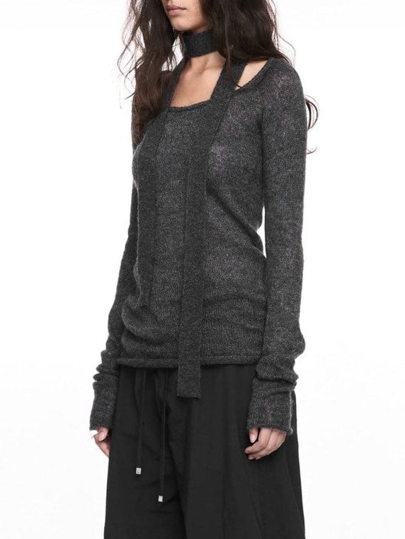 【NACHE】MIXED MUFFLER KNIT