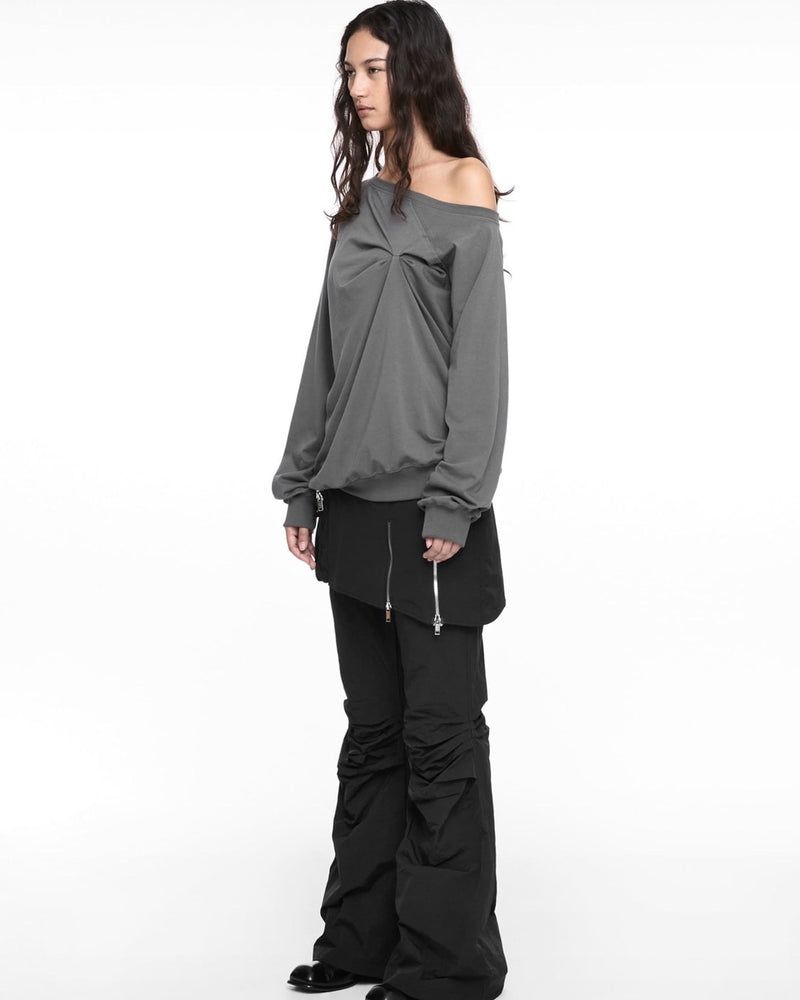 【NACHE】BOOTS CUT SKIRT PANTS (UNISEX)
