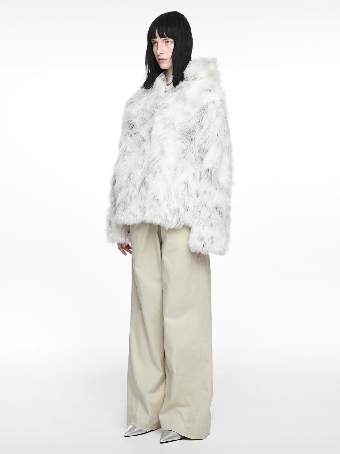 【NACHE】FOLDED WIDE PANTS (UNISEX)