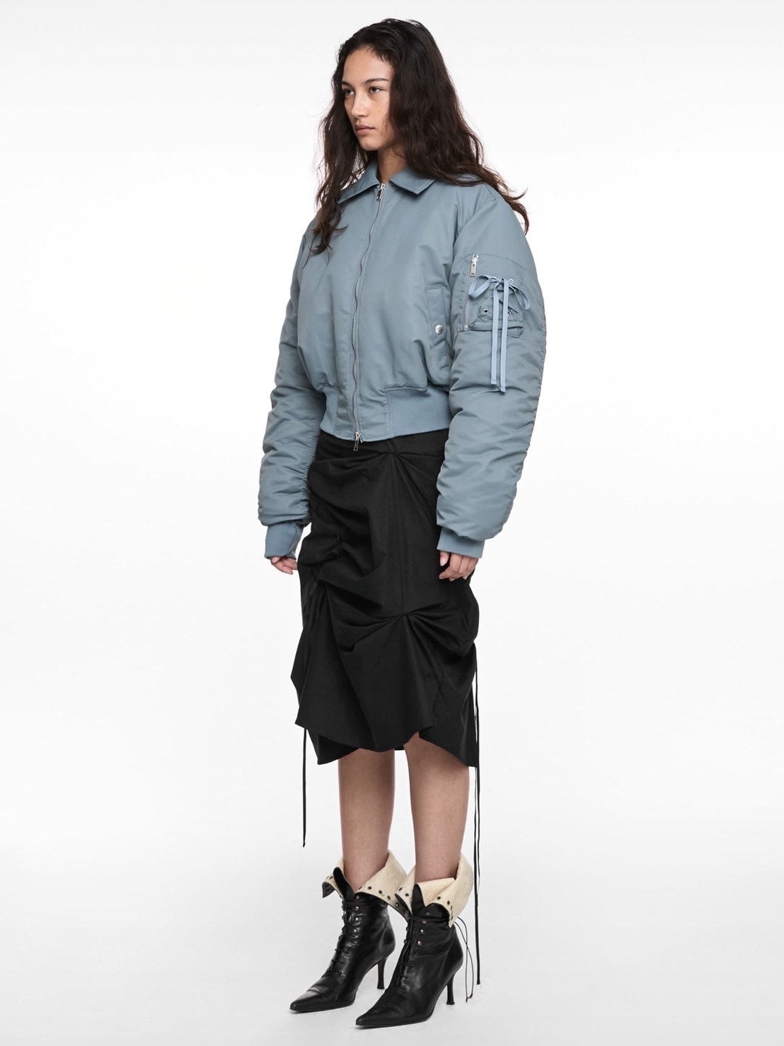 【NACHE】STRAP PULLED SKIRT