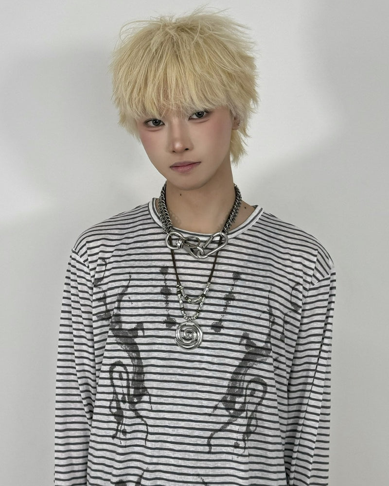 国際配送【Nerd out XU】uzumaki necklace / 【ナードアウトエックスユー】ウズマキネックレス