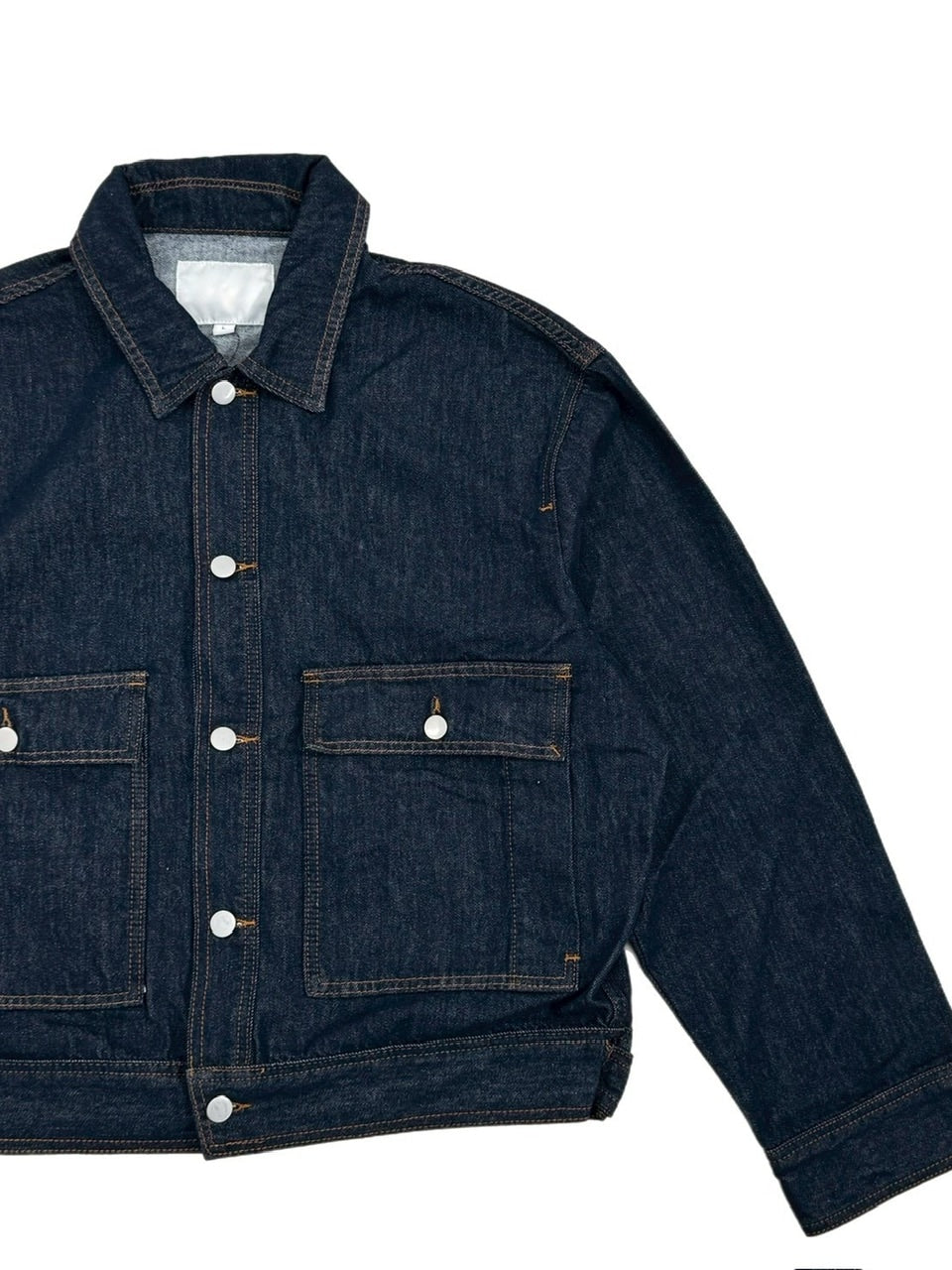 受注制【Chikashitsu +】2 pocket rigid denim jacket / 【チカシツプラス】ツーポケットデニムジャケット (2color)