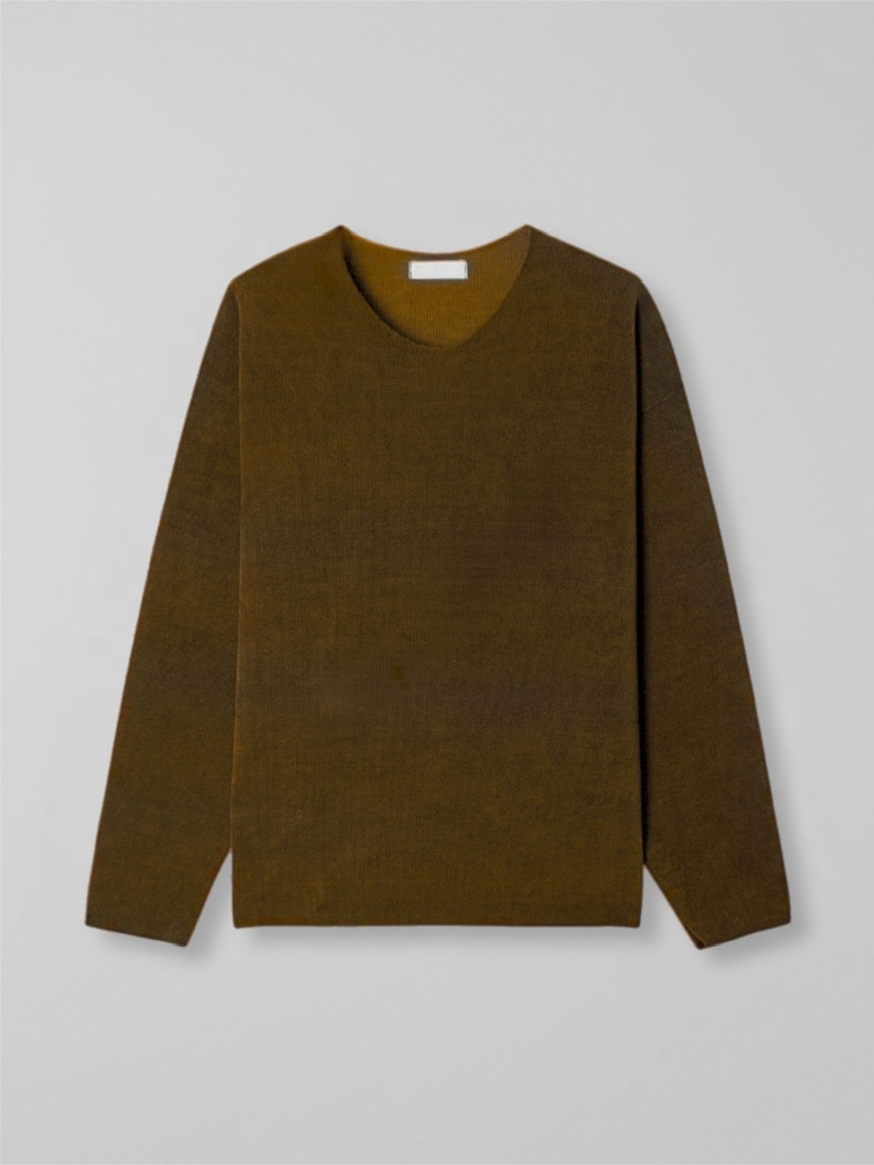 大阪店WEB限定受注制【Chikashitsu +】simple deck v neck knit