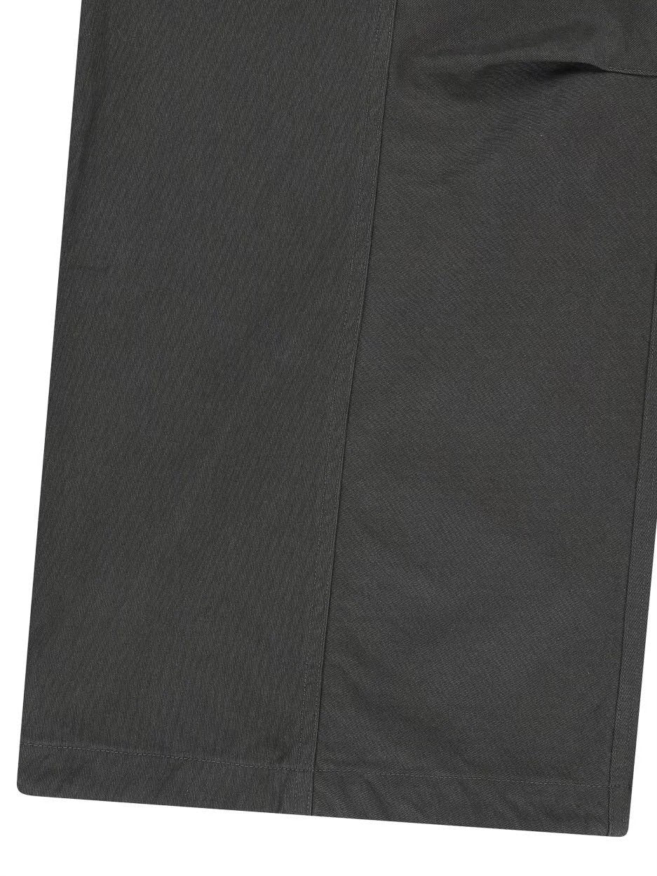 【AAKAM】Knee Pin-tuck Contrast Cargo Pants