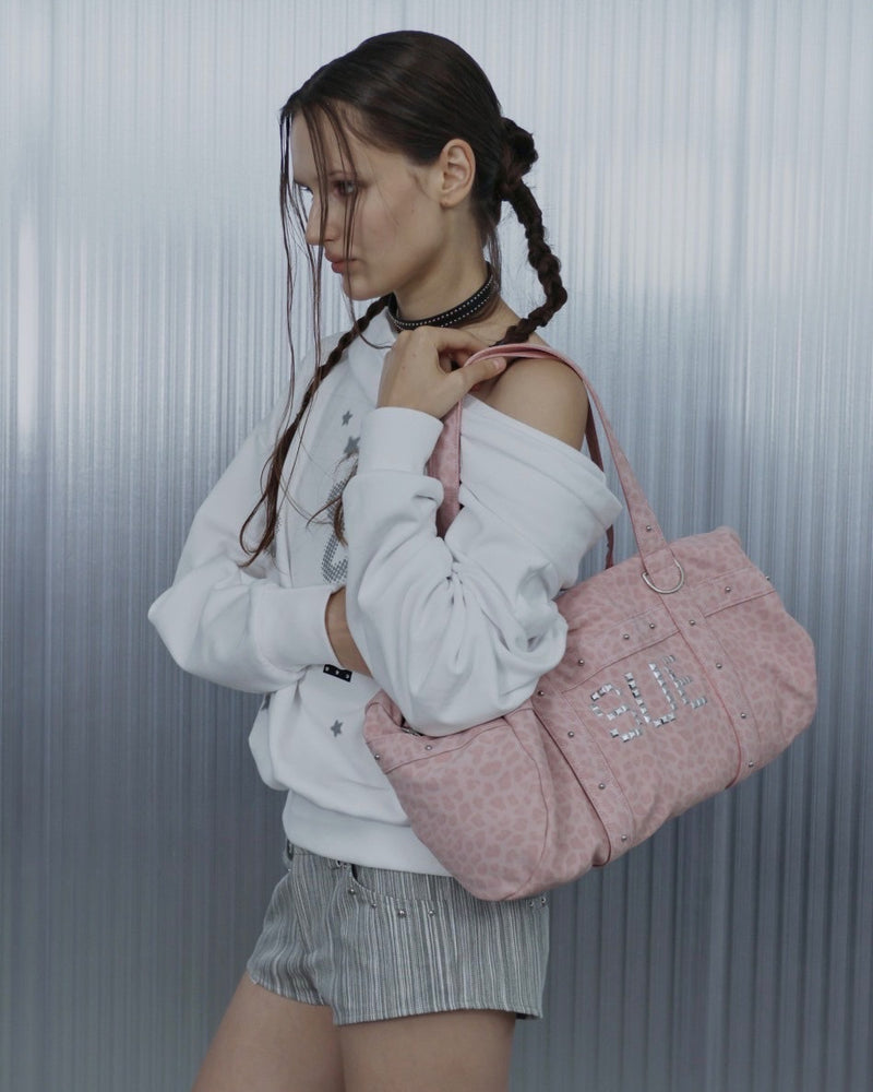 【SETUP‐EXE】LEO STUDDED DUFFEL BAG / 【セットアップエグゼ】レオスタッヅダッフルバッグ