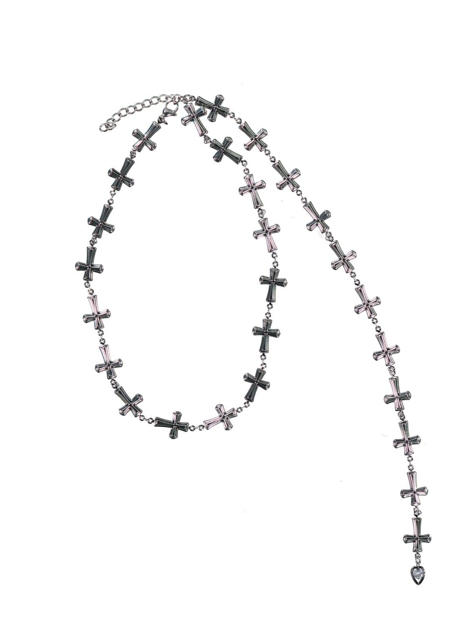 【SETUP‐EXE】DROP CROSS NECKLACE / 【セットアップエグゼ】ドロップクロスネックレス