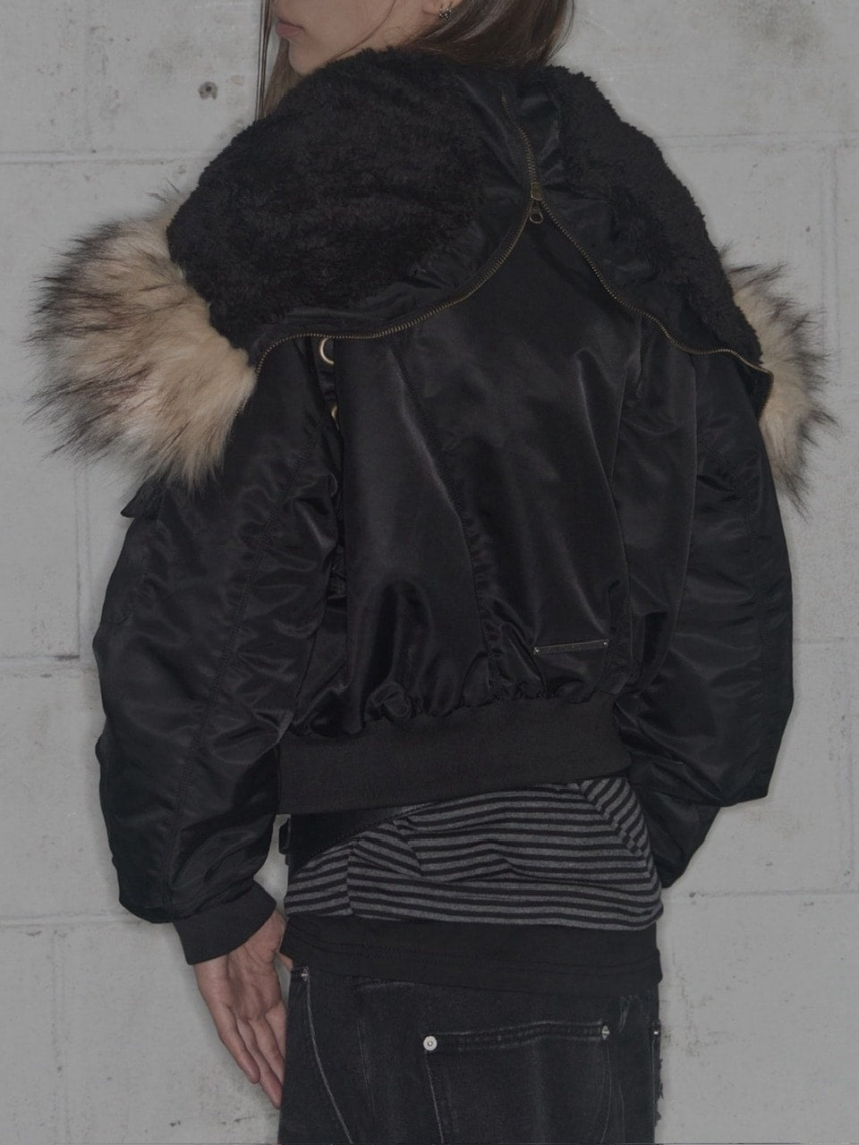 【FANCY CLUB】EYELET FUR MA-1 / 【ファンシークラブ】アイレットファーＭＡ-1