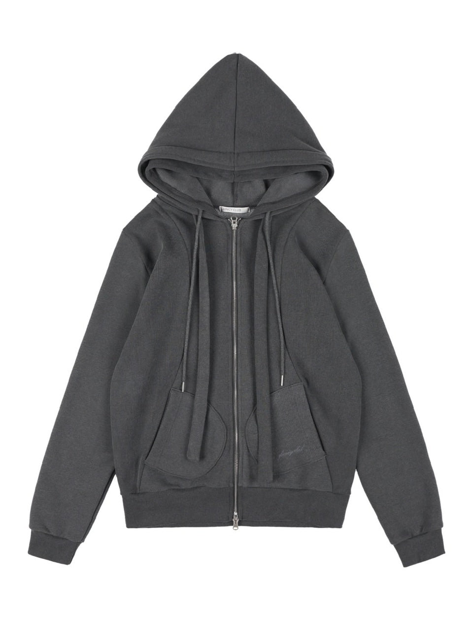 【FANCY CLUB】DYE-WASH LAYERED HOODED ZIP-UP / 【ファンシークラブ】ダイウォッシュレイヤードジップアップパーカー