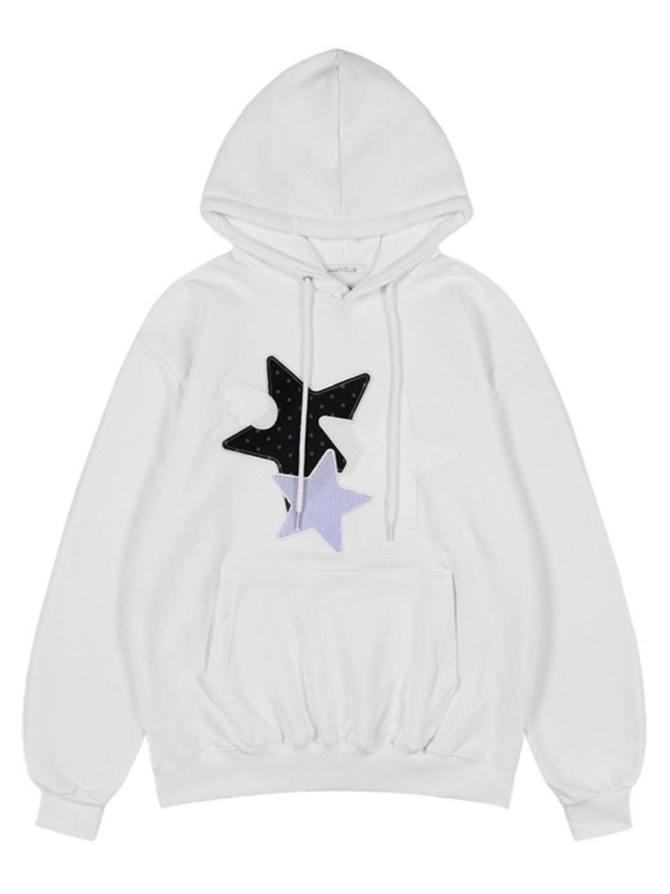 【FANCY CLUB】MIX STAR ANGEL PATCH HOODIE / 【ファンシークラブ】ミックススターエンジェルパッチパーカー