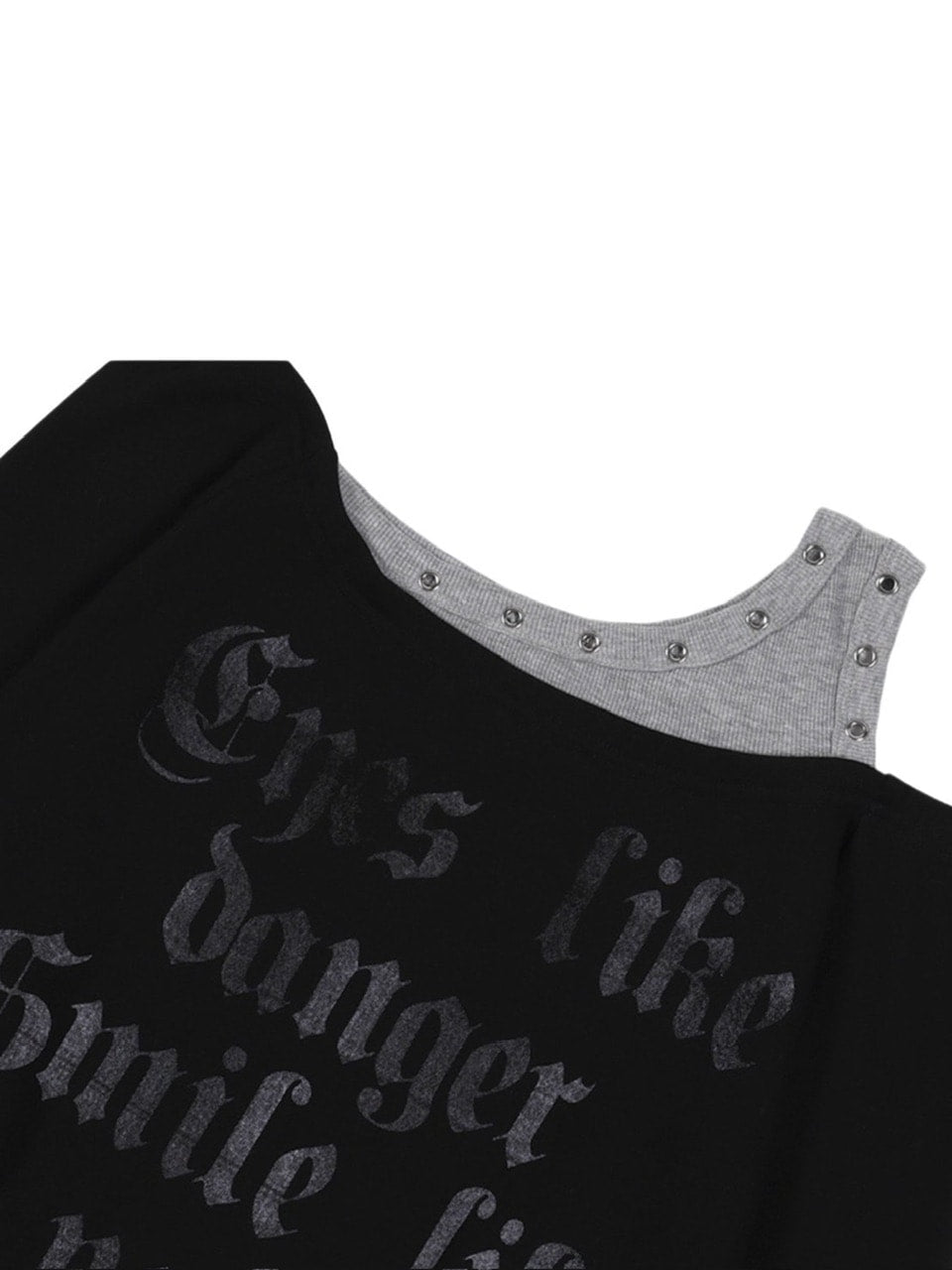 【FANCY CLUB】ROSARY NOIRER SWEATSHIRT / 【ファンシークラブ】ロザリーノイアースウェット長袖Ｔシャツ