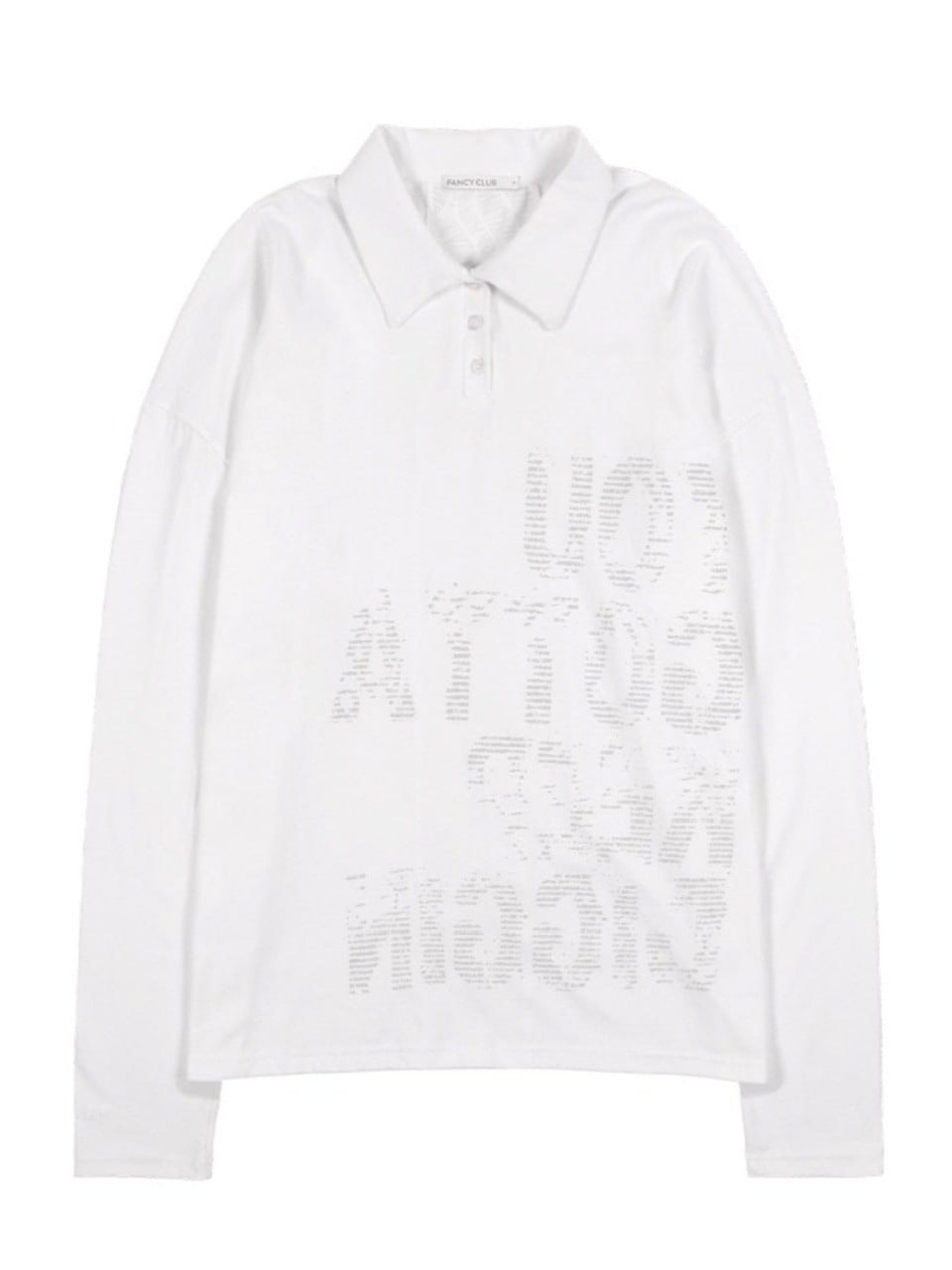 【FANCY CLUB】BACK CROSS OVER FIT COLLAR TEE / 【ファンシークラブ】バッククロスオーバーフィットカラー長袖Ｔシャツ