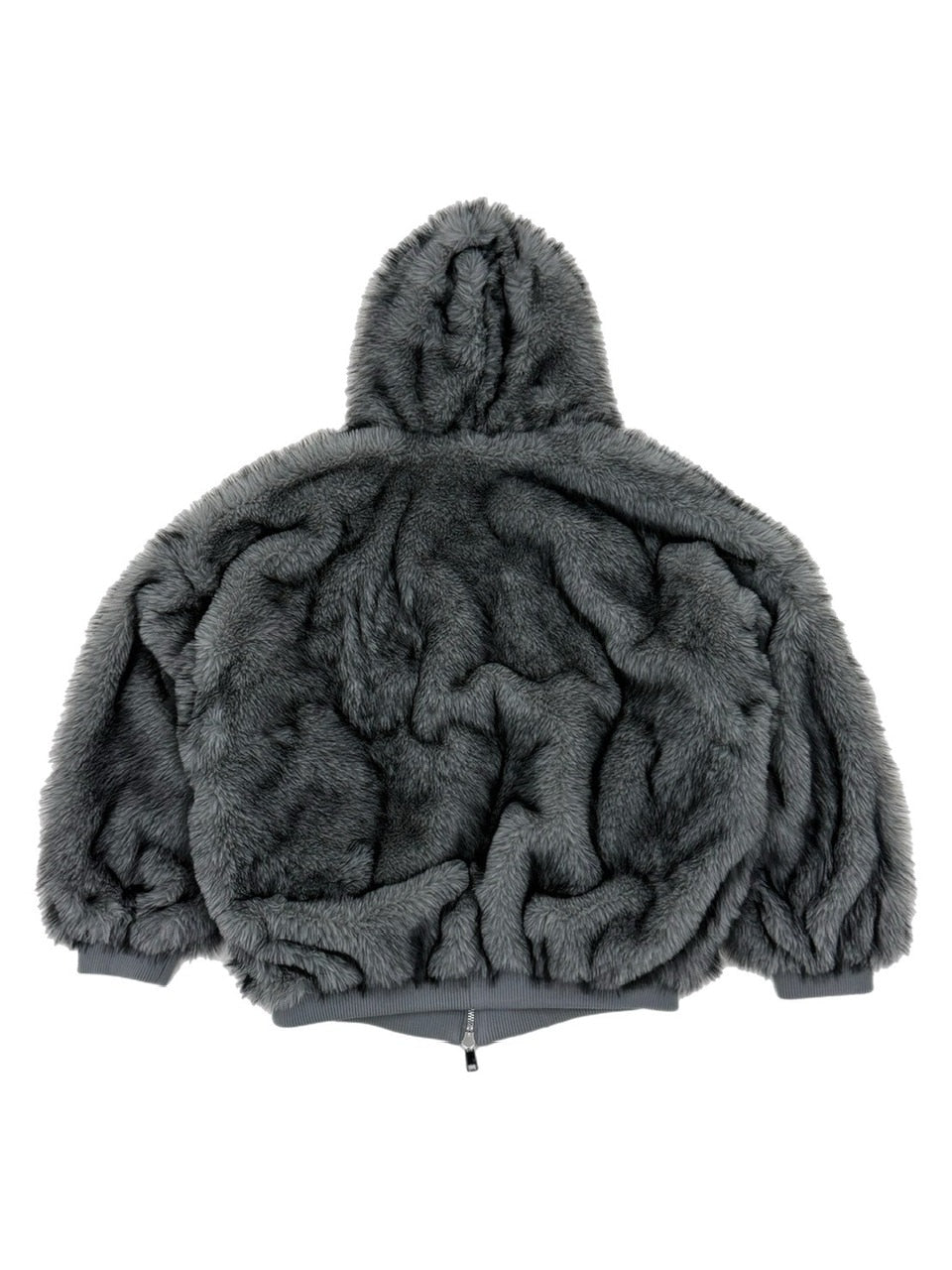 受注制【Chikashitsu +】oversized hooded fur blouson (4color