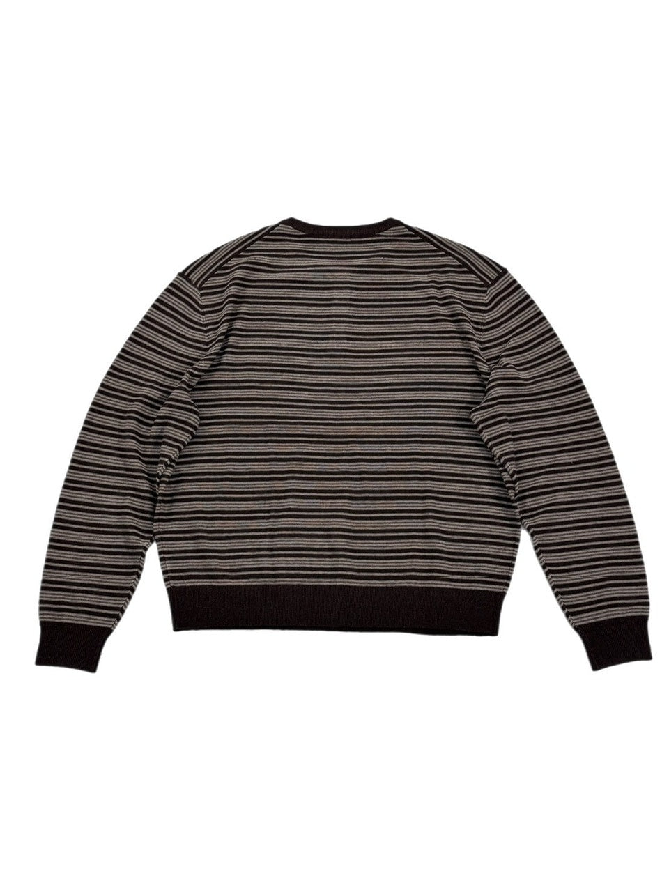 受注制【Chikashitsu +】cropped henley neck border knit (3color