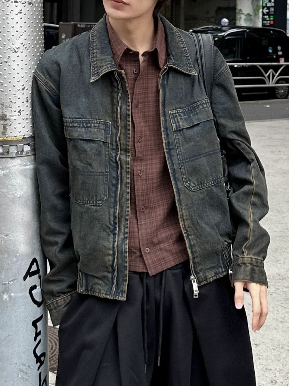 大阪店WEB限定受注制【Chikashitsu +】classic wash work denim jacket / 【チカシツプラス】クラシックウォッシュワークデニムジャケット