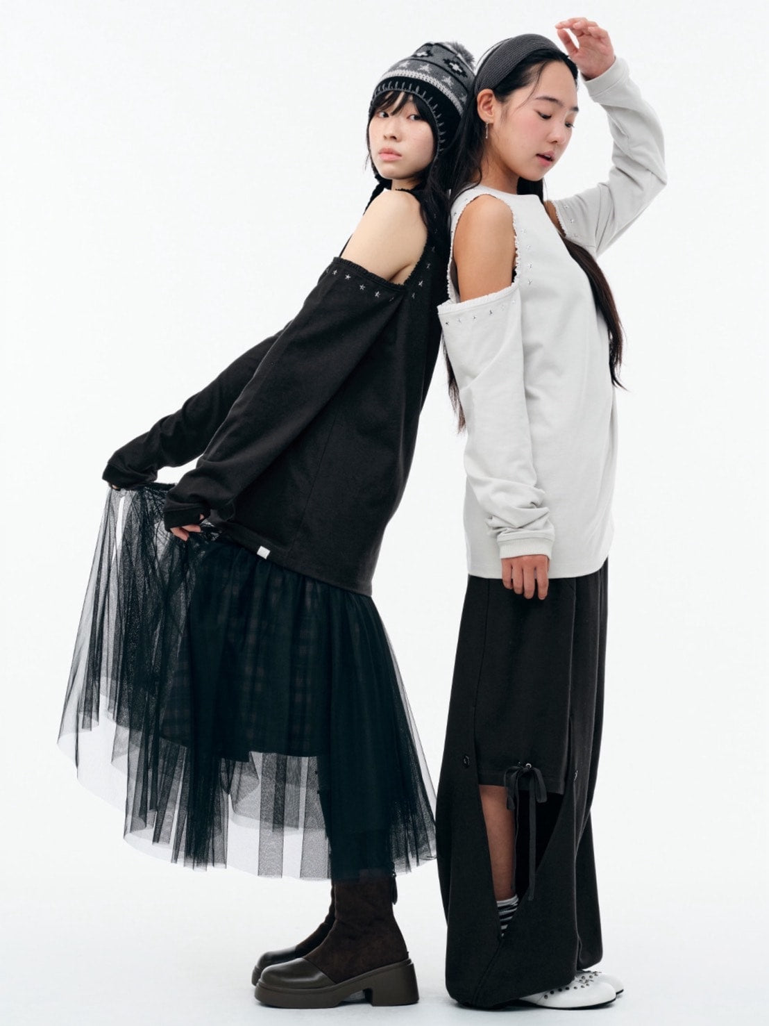 【TUOMIO】CUT-OUT LACE LONG SLEEVES / 【トゥオミオ】カットアウトレースロングスリーブ