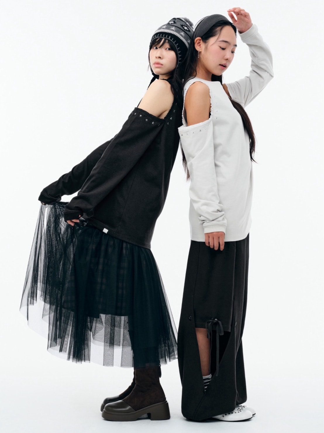 【TUOMIO】DOUBLE LAYERED SWEATPANTS / 【トゥオミオ】ダブルレイヤードスウェットパンツ