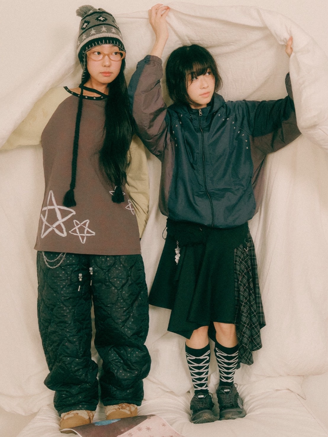 【TUOMIO】LAYERED ASYMMETRIC SKIRT / 【トゥオミオ】レイヤードアシンメトリースカート