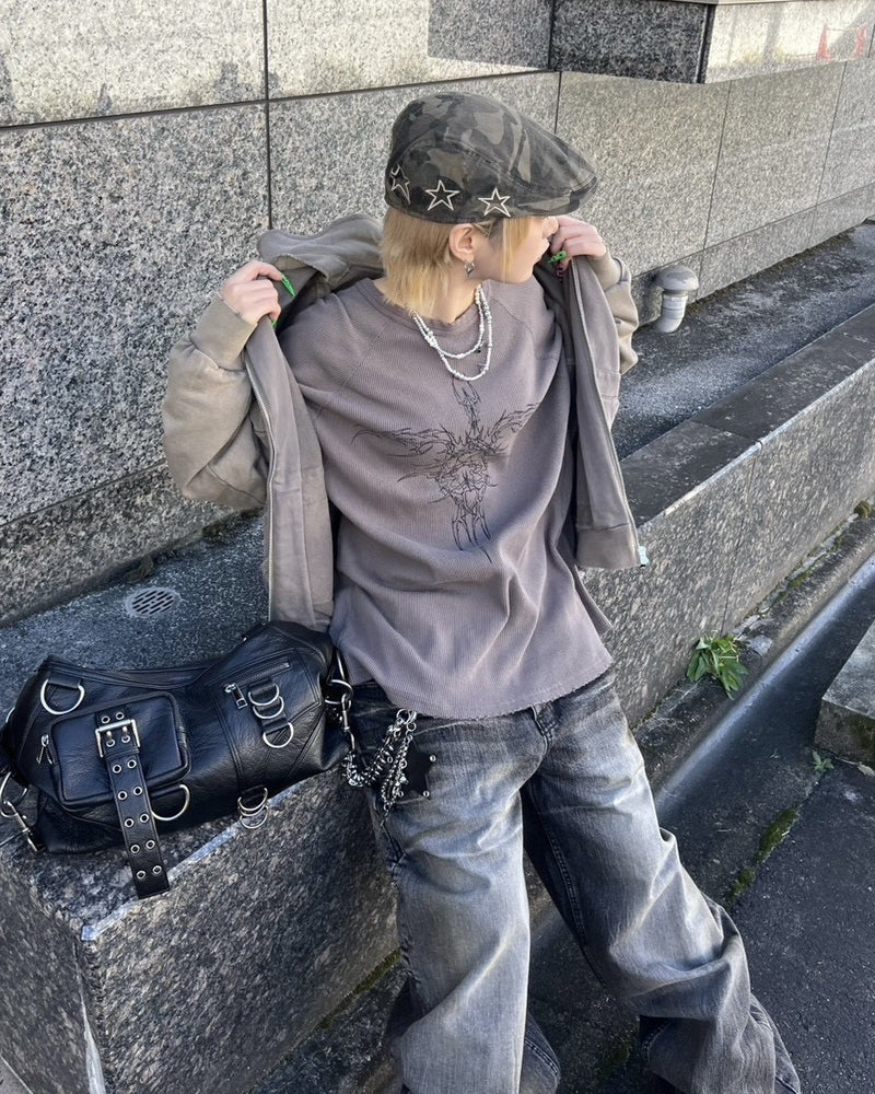 【Never mind the XU】cross pearl chain necklace / 【ネバーマインドザエックスユー】クロスパールチェインネックレス