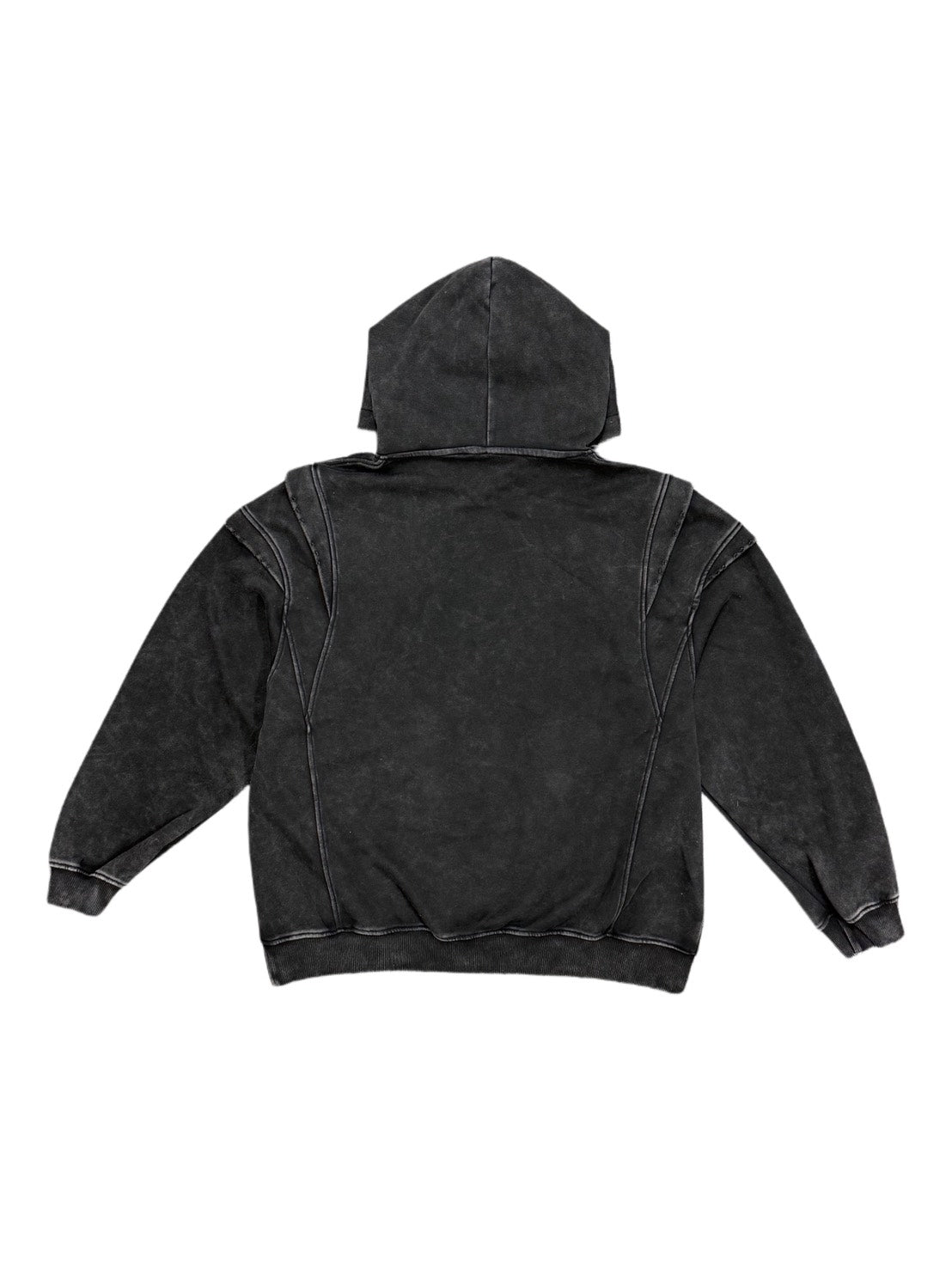 【Never mind the XU】design washing hoodie / 【ネバーマインドザエックスユー】デザインウォッシングパーカー