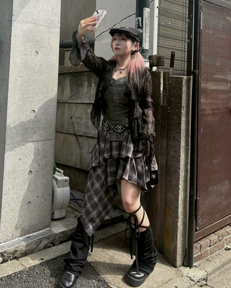 【Never mind the XU】layered one-piece / 【ネバーマインドザエックスユー】レイヤードワンピース