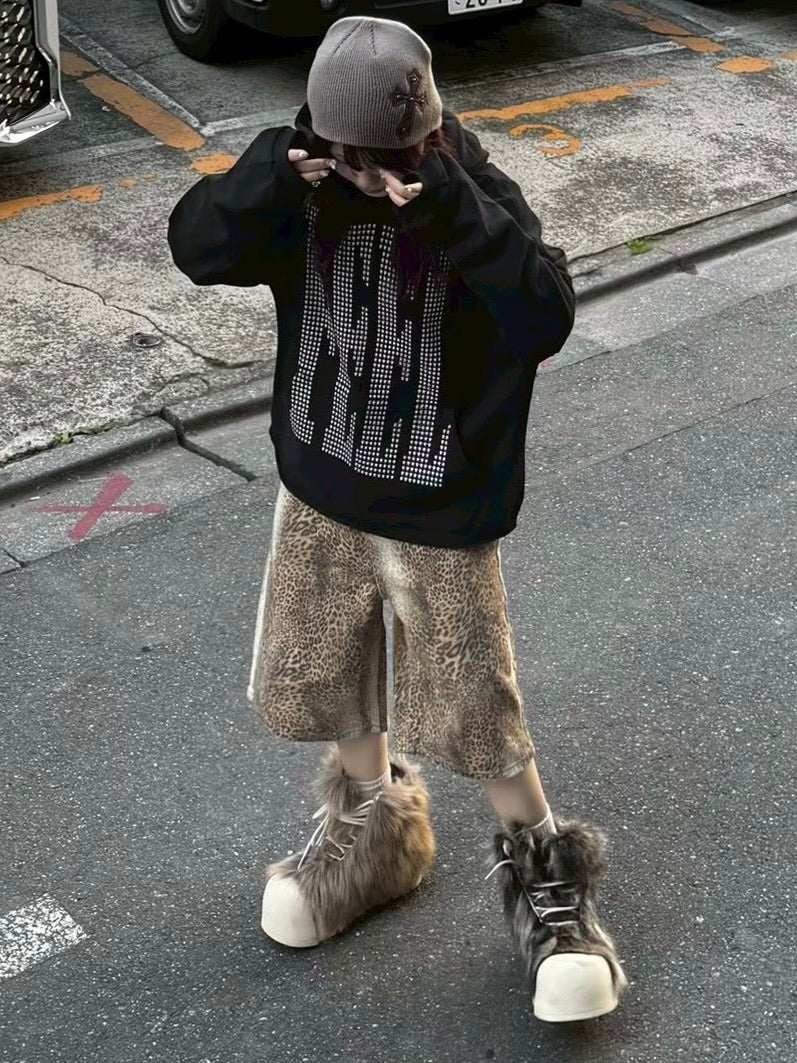 ヒョウドウ　ハーフパンツ　未使用 Never mind the XU】leopard half pants (2color) – PRESSING WEB SHOP