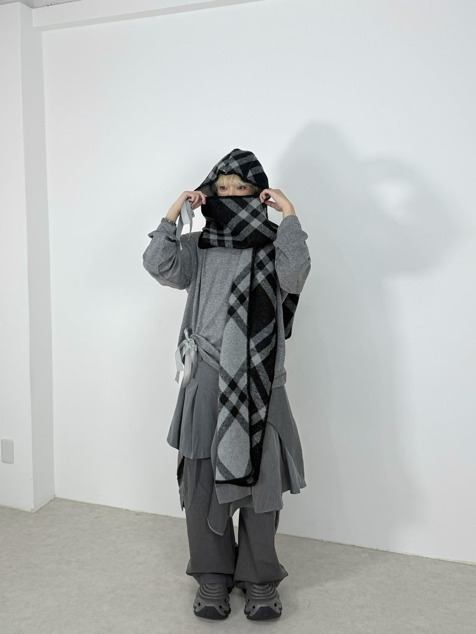 国際配送【Nerd out XU】knit hood muffler (2color) – PRESSING WEB SHOP