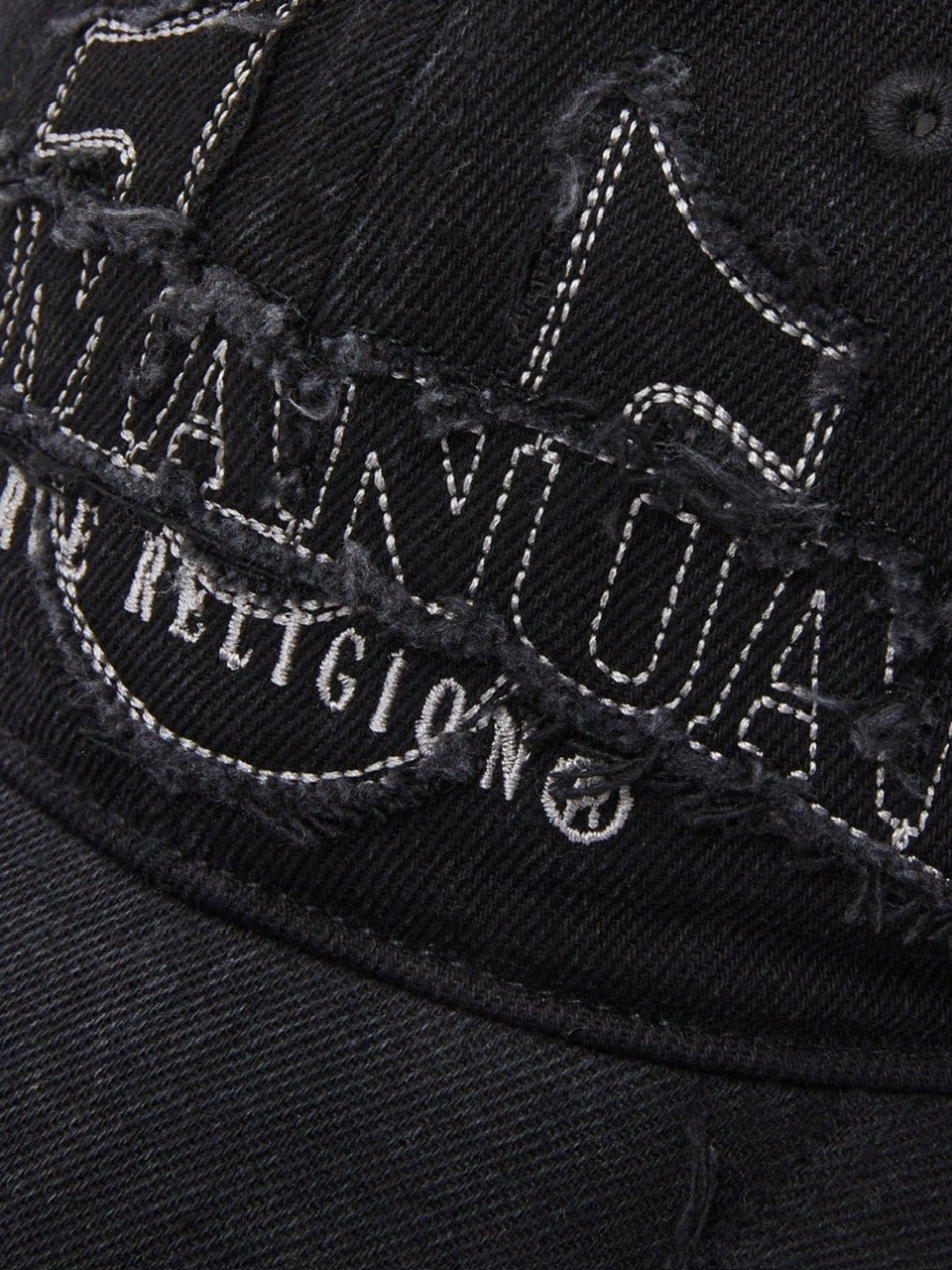 【NOMANUAL】NO RELIGION LOGO PATCHWORK CAP