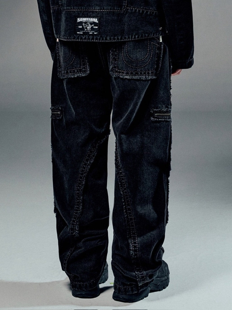 【NOMANUAL】NO RELIGION DENIM RIDER PANTS