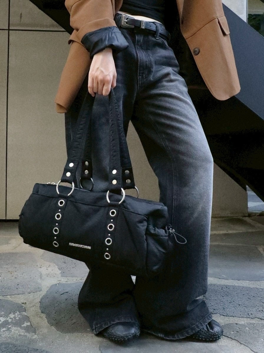 【IUGAMAKARAS】Nylon Eyelet Duffle Bag
