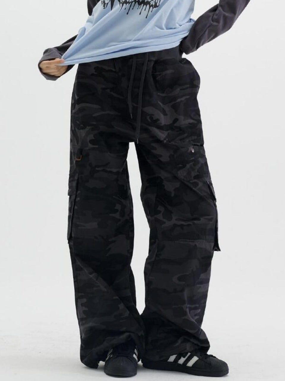 【runningHIGH】RIPSTOP BANDING CARGO PANTS -CAMO- / 【ランニングハイ】リップストップバンディングカーゴパンツ