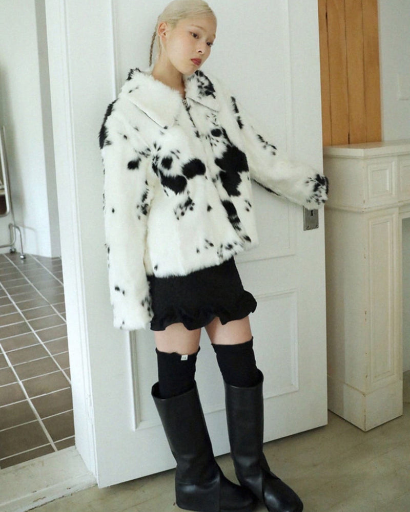 12/21 20:00 再販【Uglyshadow】MILK COW FUR JACKET / 【アグリーシャドウ】ミルクカウファージャケット