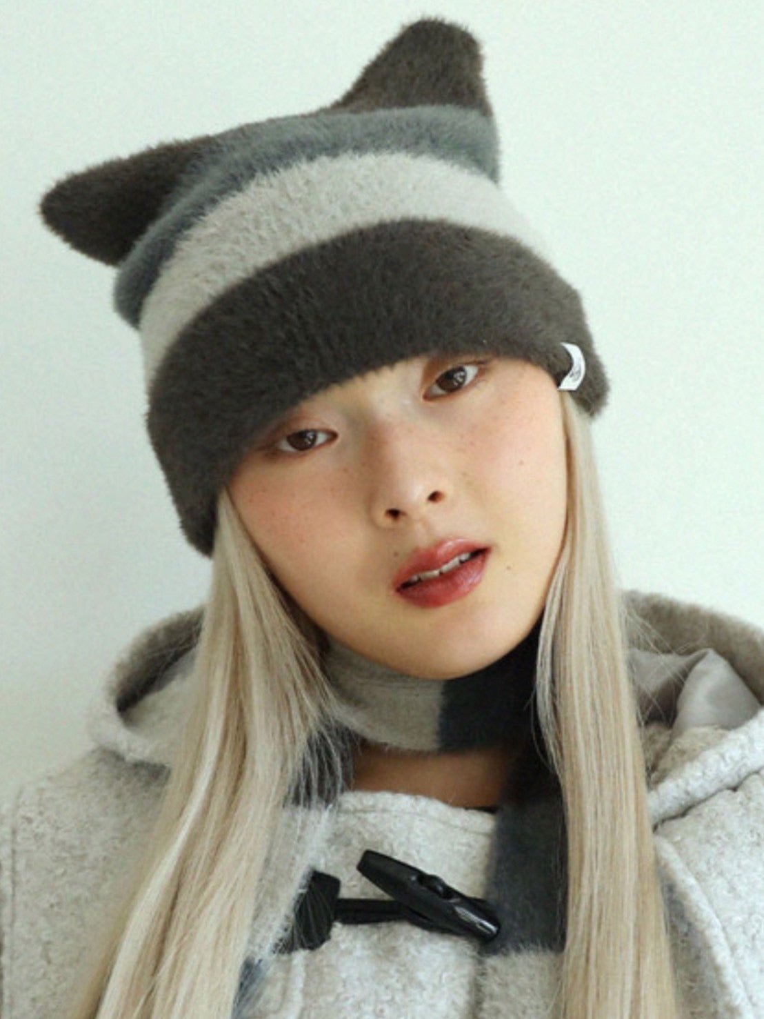 12/21 20:00 再販【Uglyshadow】STRIPED CAT BEANIE