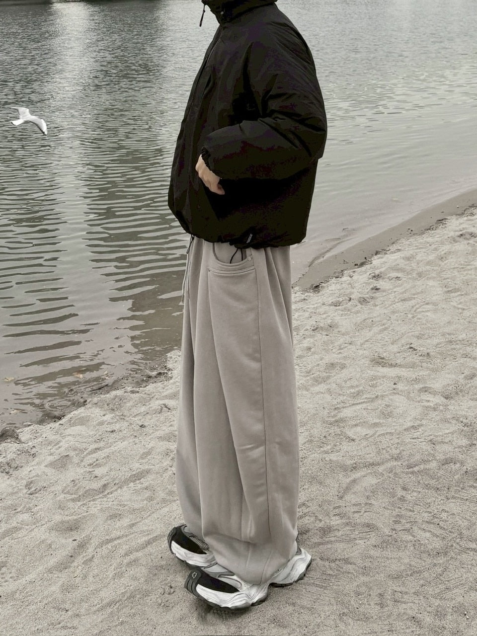 受注制【youll】rivet tuck wide pants (2color)