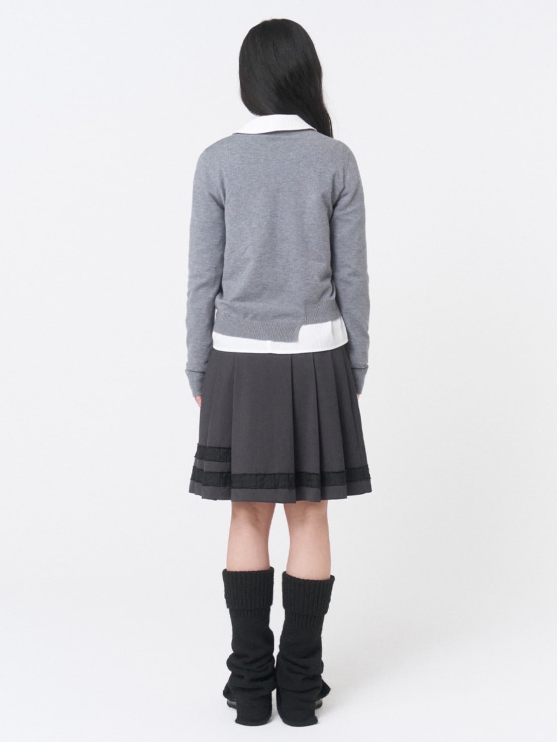 【Miseki seoul】Origami pleats knit top