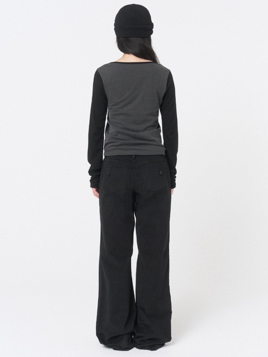 【Miseki seoul】Henley neck long sleeves