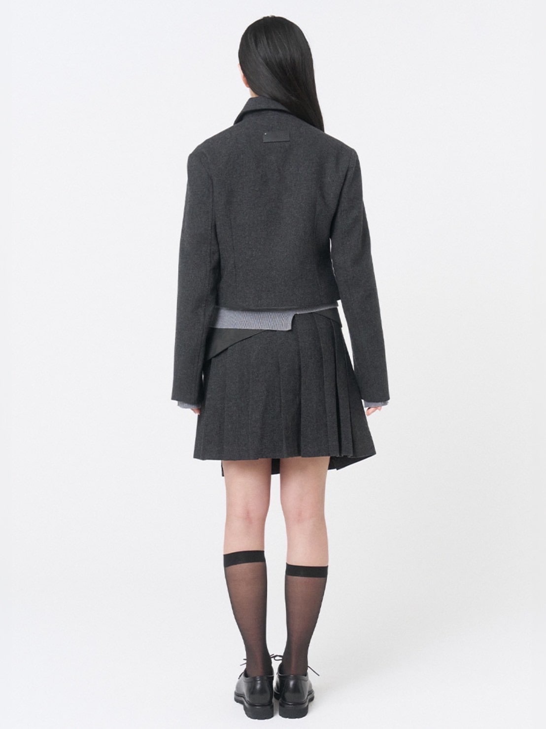 【Miseki seoul】Wabi origami pleats midi skirt