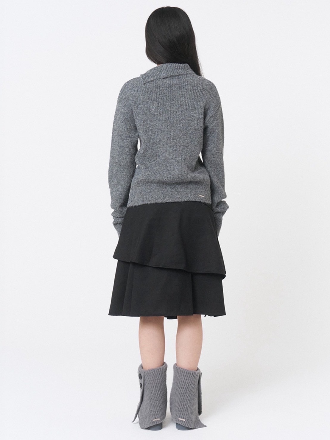 【Miseki seoul】Side button knit