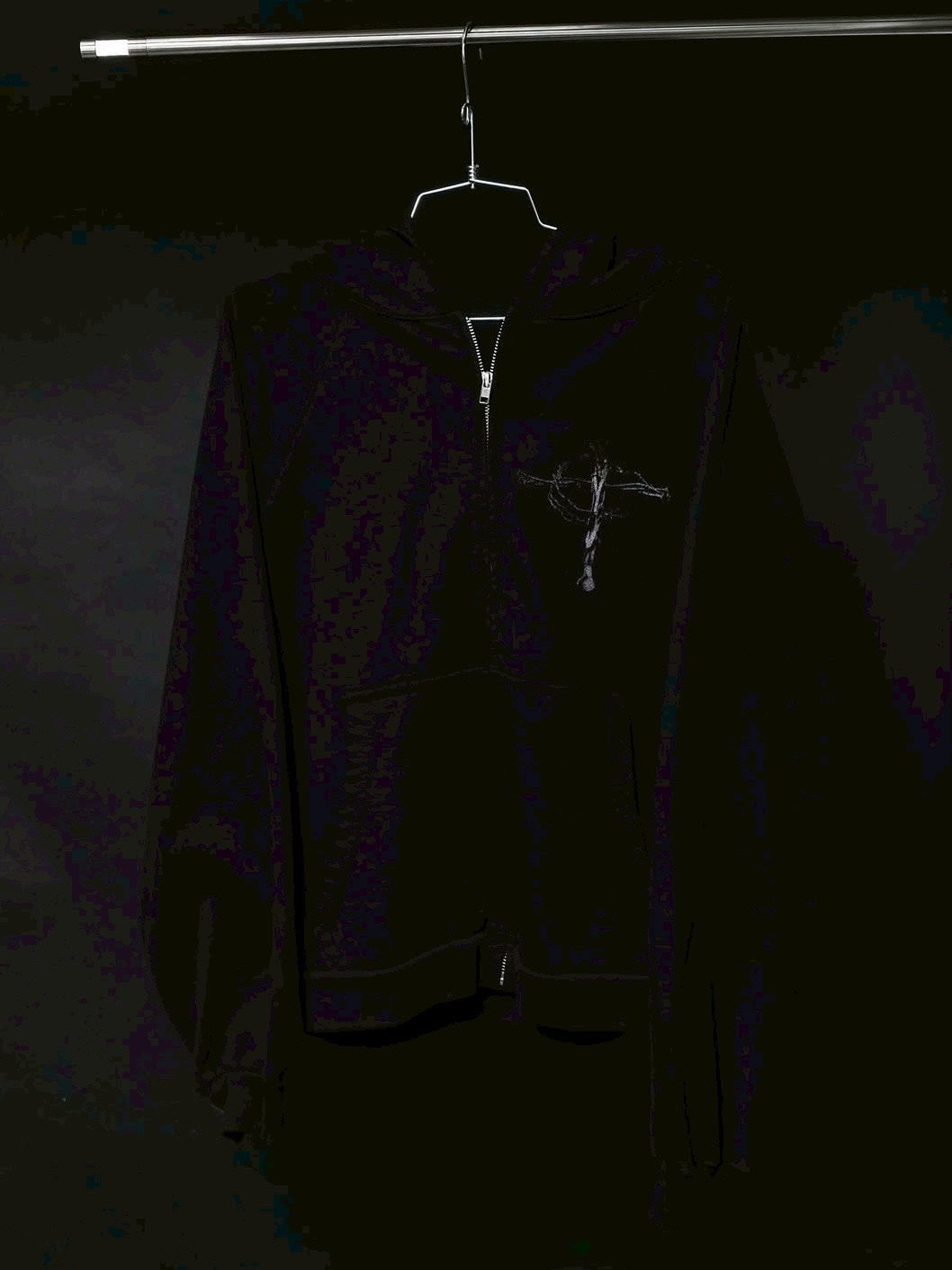 【BASKETCASE】ROADRASH, zip-up hoodie / 【バスケットケース】グラフィックデザインポケットジップップパーカー