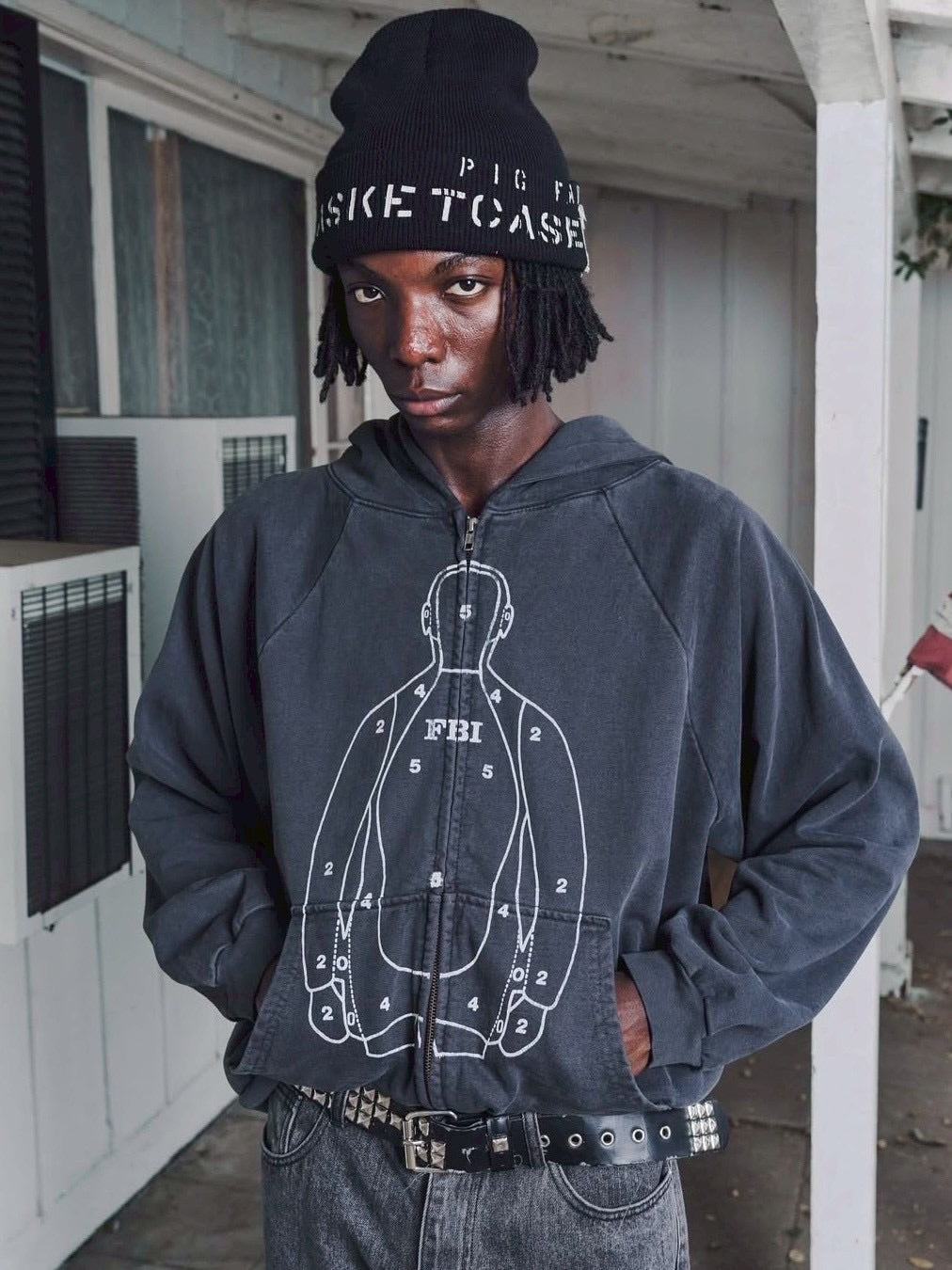 【BASKETCASE】PIGFARM, beanie / 【バスケットケース】ロゴビーニーニット帽